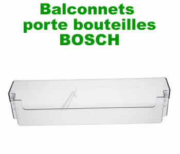 Balconnets porte bouteilles pour les rfrigrateurs BOSCH