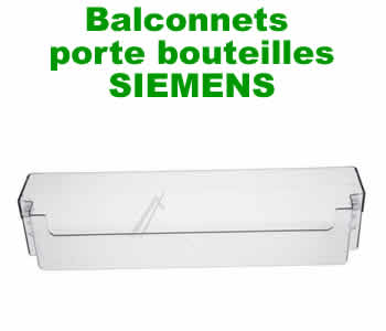 Balconnets porte bouteilles pour les rfrigrateurs SIEMENS