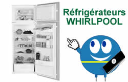 Pices et composants pour les rfrigrateurs amricains side by side WHIRLPOOL