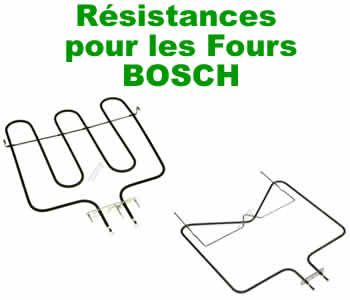 resistances de sole et voute pour les fours BOSCH