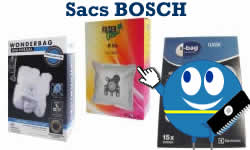 sacs pour les aspirateurs bosch