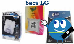 sacs pour les aspirateurs lg