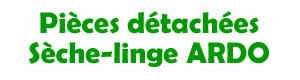 pi�ces d�tach�es pour la r�paration des s�che linge Ardo