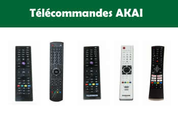 les tlcommandes pour les tlvisions et appareils AKAI