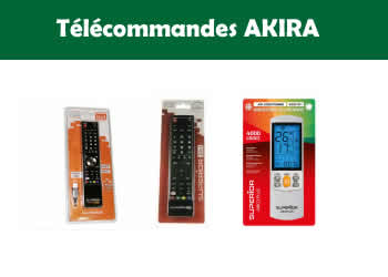 les tlcommandes pour les tlvisions et appareils AKIRA