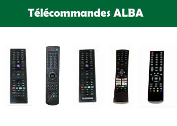 les tlcommandes pour les tlvisions et appareils ALBA