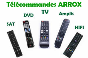 tlcommandes de remplacement pour les appareils Arrox