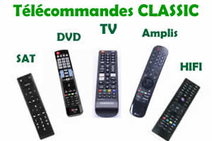 tlcommandes de remplacement pour les appareils Classic