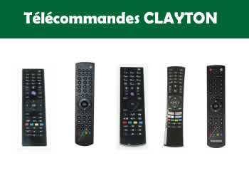 les tlcommandes pour les tlvisions et appareils CLAYTON