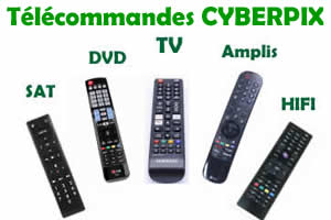 tlcommandes de remplacement pour les appareils Cyberpix
