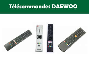 les tlcommandes pour les tlvisions et appareils DAEWOO