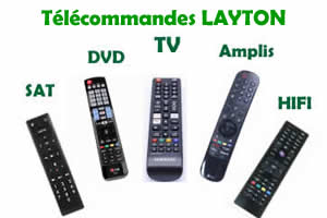 tlcommandes de remplacement pour les appareils Layton