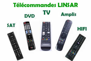 télécommandes de remplacement pour les appareils Linsar