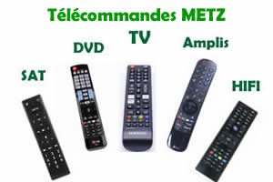 télécommandes de remplacement pour les appareils Metz