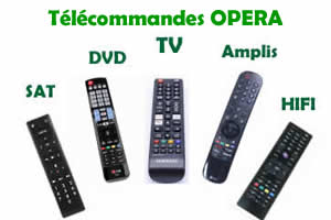tlcommandes de remplacement pour les appareils Opera