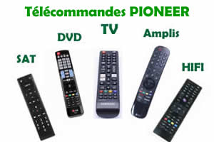 télécommandes de remplacement pour les appareils Pioneer