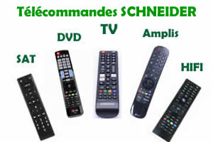 tlcommandes de remplacement pour les appareils Schneider