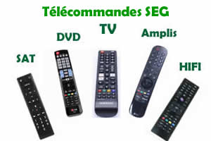 tlcommandes de remplacement pour les appareils SEG