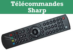 télécommandes pour les télévisions et appareils Sharp