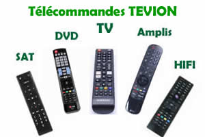 tlcommandes de remplacement pour les appareils Tevion