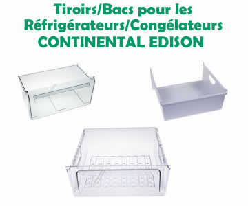 tiroirs pour les rfrigrateurs et conglateurs de la marque continentaledison